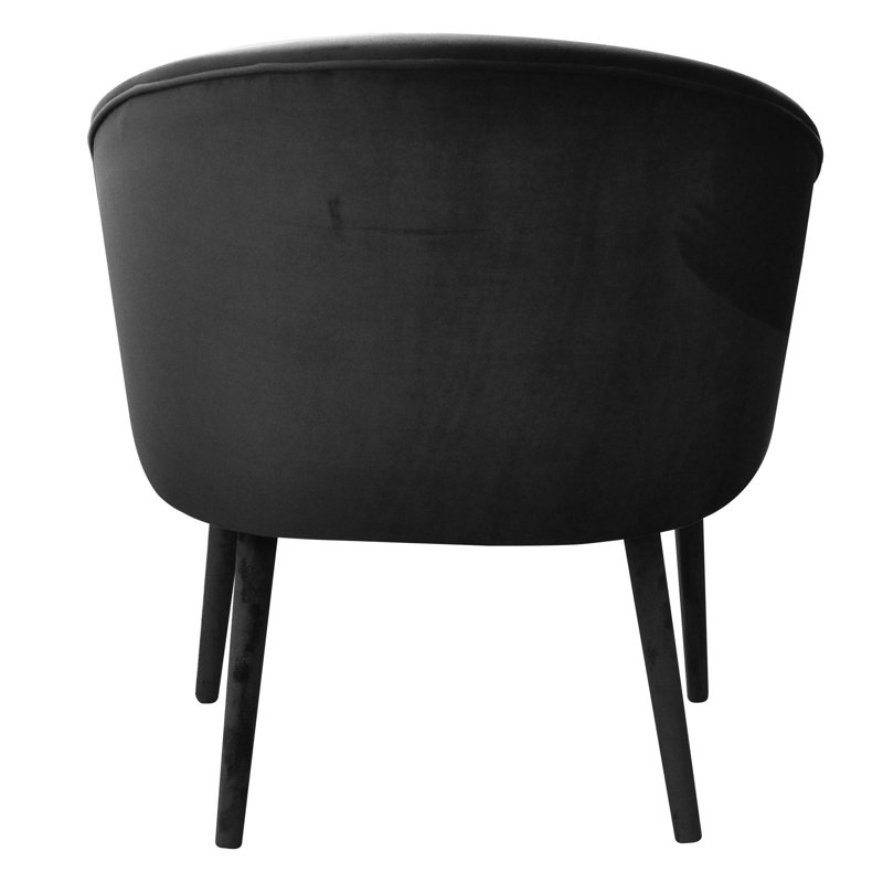 Upholstered Barrel Chair, Gray