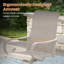 Chaise de patio d'extérieur pivotante en textilène-1809008097