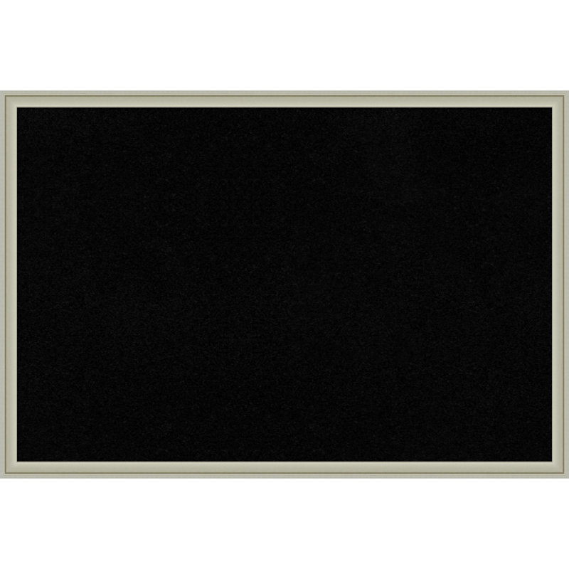 Panneau de liège noir Florence, Argent, 26 po x 38 po