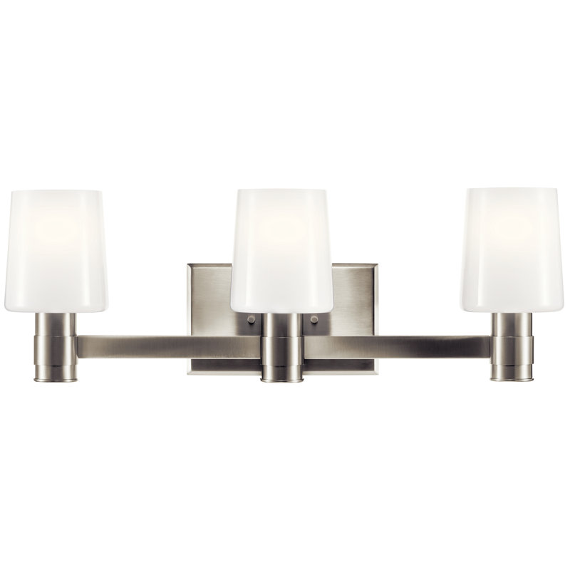 Éclairage pour meuble-lavabo 3 lumières Keison, Nickel