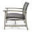 Grey Outdoor Seat - Wood And Crafted Stylish Chair With Frame