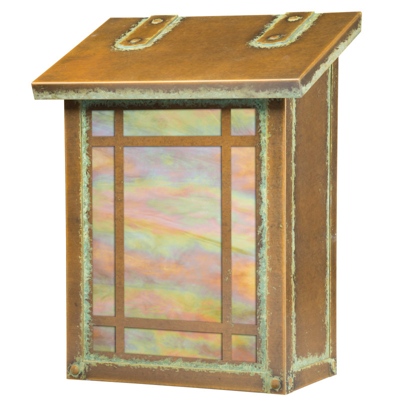 Summit Brass Wall Mounted Mailbox, Gold Iridescent, Architectural Bronze