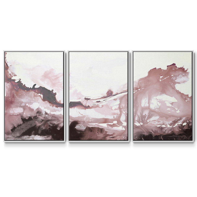 UHIB411ALTV1 - Toile encadrée multi-pièces, Cadre blanc, H 24 po x l 48 po