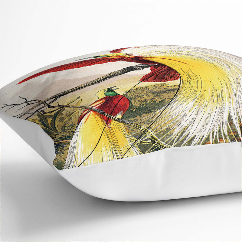 Square Throw Cushion, White, 40cm H x 40cm W x 15cm D
