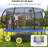 Sapphome Round Backyard Trampoline with Safety Enclosure-100761943