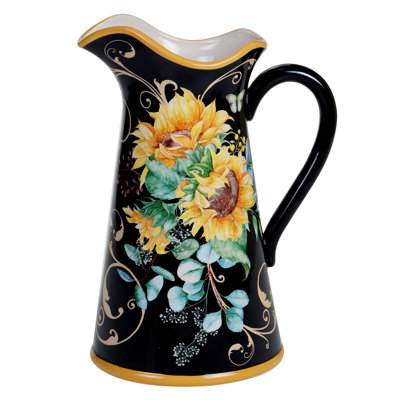 Certified International Sunflower Fields Pitcher