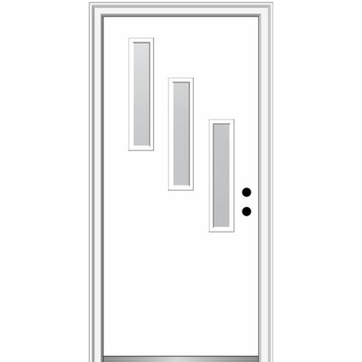 Portes d'entrée avant en fibre de verre apprêtée