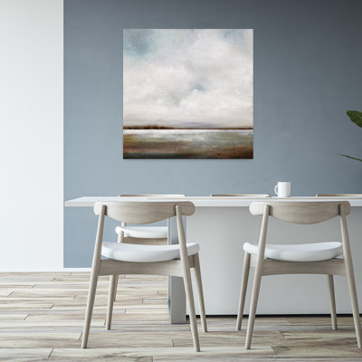 Douce brise, art abstrait de paysage côtier