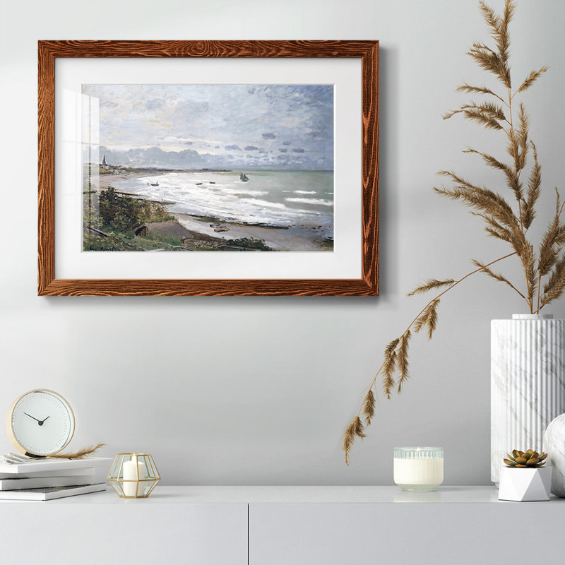 " The Beach At Saint ", 18" H x 26" W, Maple
