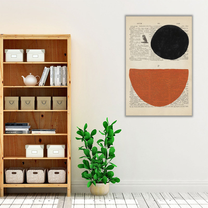 Moderne définition V - reproduction d'art sur toile, H 24 po x l 16 po