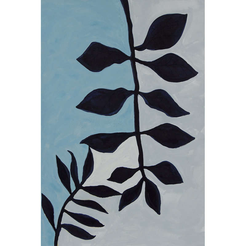 Graphic French Botanical I - Wrapped Canvas Print, 30cm H x 20cm W x 3.8cm D