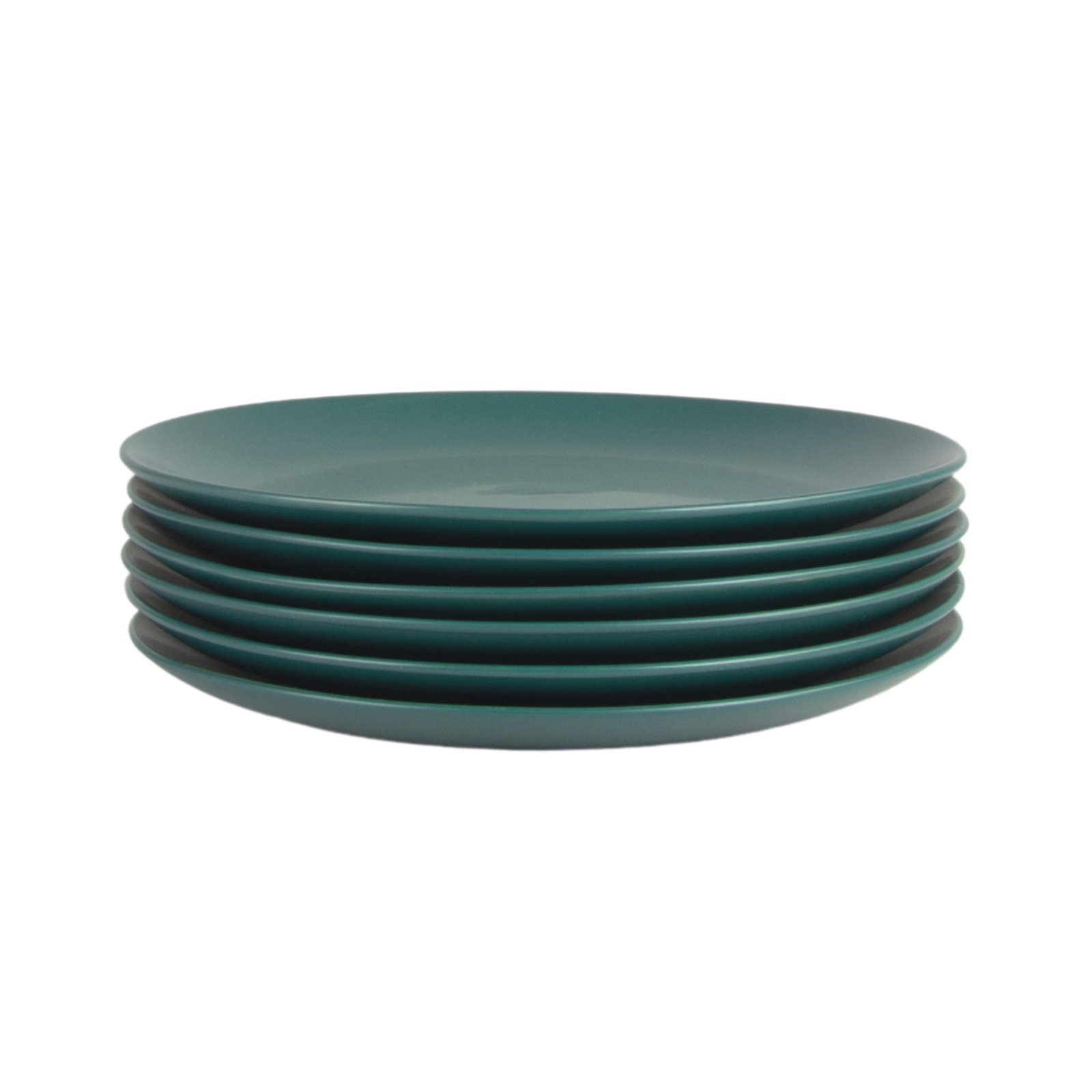Wazee Matte 10.5" Dinner Plate, Emerald Green