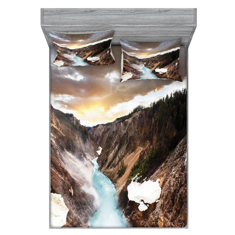 Microfiber Sheet Set, Queen Sheet Set with Fitted Sheet