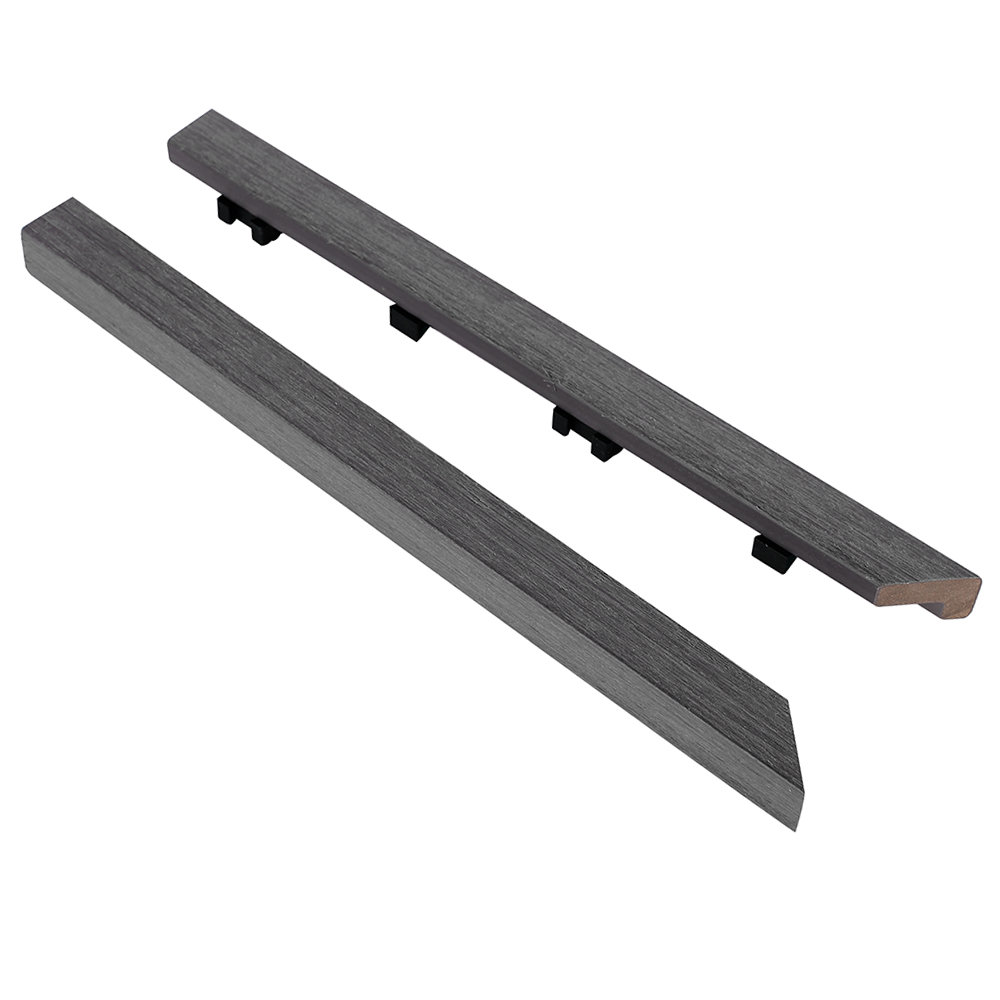 12" x 1" Composite Interlocking Outward Corner Deck Trim (Set of 2) NewTechWood 