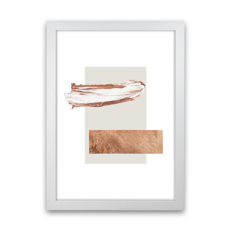 Paint Strokes 1 - Print, 63cm H x 46cm W x 3cm D, White Frame