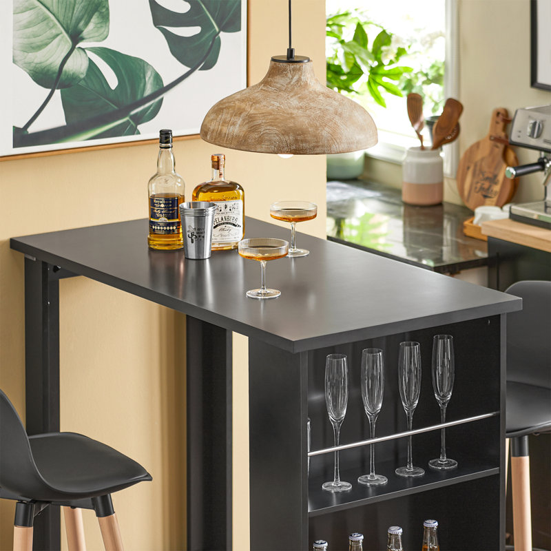 Hacker 112cm Home Bar, Black