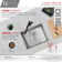 STYLISH 22 inch Workstation Single Bowl Undermount 16G Kitchen Sink with Built in Accessories