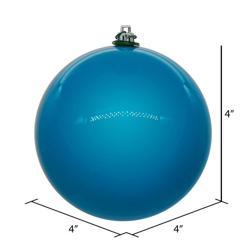 Ornement boule de Noël (ensemble de 6), Turquoise