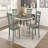 Rustic Farmhouse Round Dining Table Solid Wood