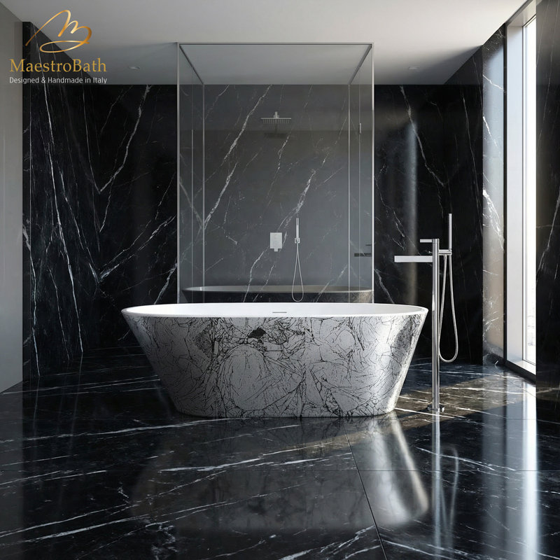 Sophia 67.7'' L Freestanding Soaking Bathtub
