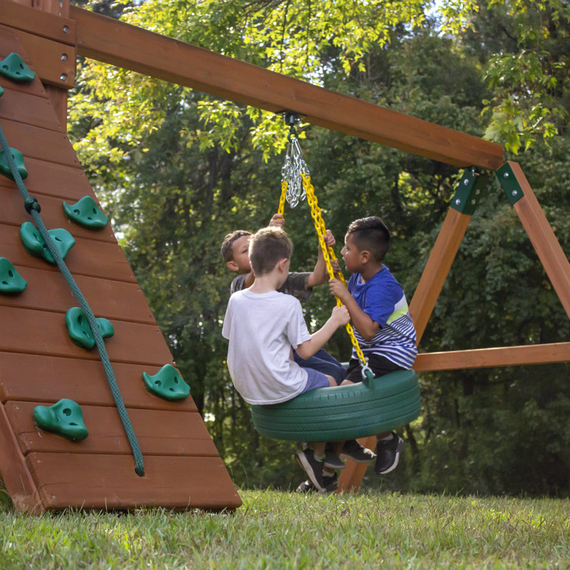 Backyard Playground Set Gorilla Playsets Double Down Wooden
