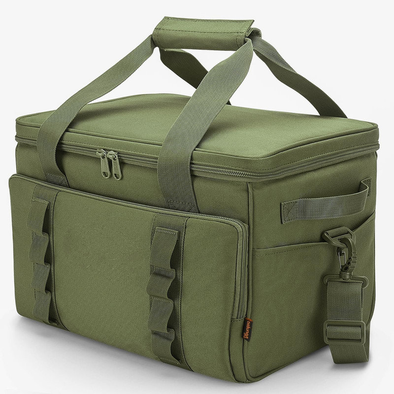 30L Large Waterproof Insulated Cool Bag, Foldable Leakproof Soft Cool Box, Portable Thermal Cooler Bag for Picnic, Camping & Beach Trips