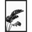 «Monstera Black and White 03» par Amini54, reproduction d'art sur toile encadrée-664127104