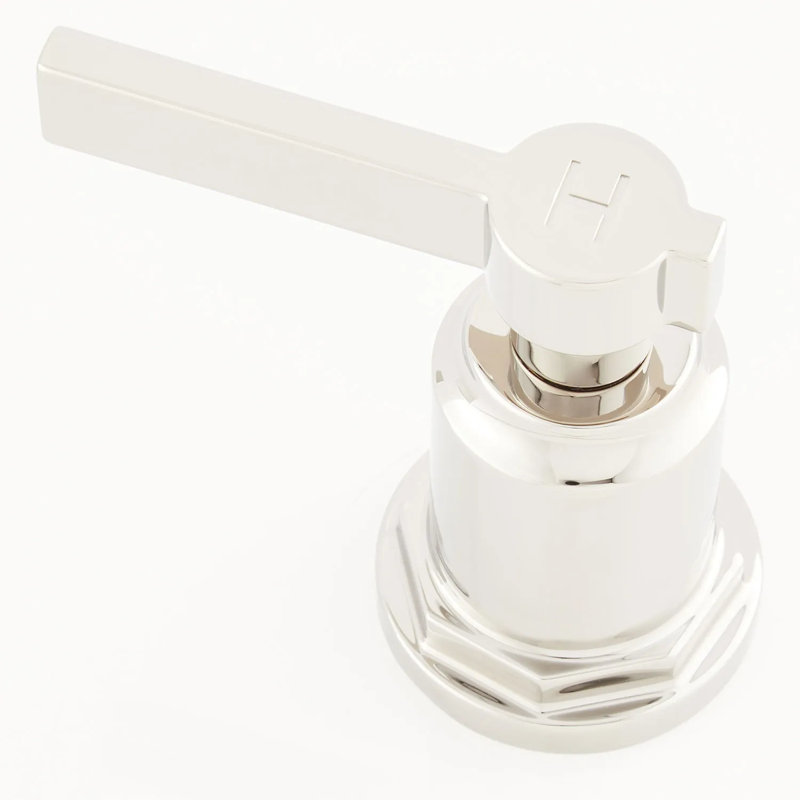 Signature Hardware Greyfield 2 Handle Deck Mounted Roman Tub Faucet, Polished Nickel