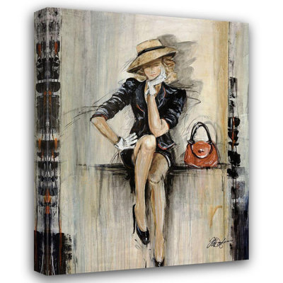 House of Hampton® Douglass, Farrell Gallery Wrapped Canvas Art Titled: Vogue