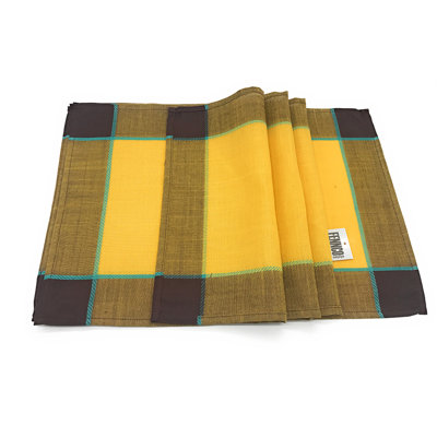 Polyester Striped Square Placemat