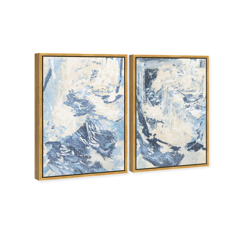 Coastal Feel Set Set by Oliver Gal, 31"H x 46"W, Gold Floater Frame