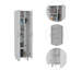 Collection White and Kitchen: îlot avec grande capacité de rangement et garde-manger: 40,5 po x P 27,5 po pour les 5 tablettes internes les plus efficaces