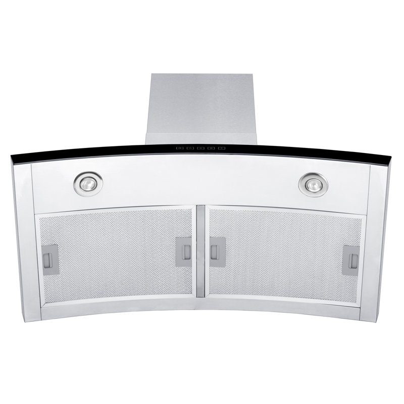 30" KN 400 CFM Convertible Wall Mount Range Hood in Brushed Stainless Steel