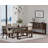 38" Wide Trestle Dining Table in Brown Mango Wood