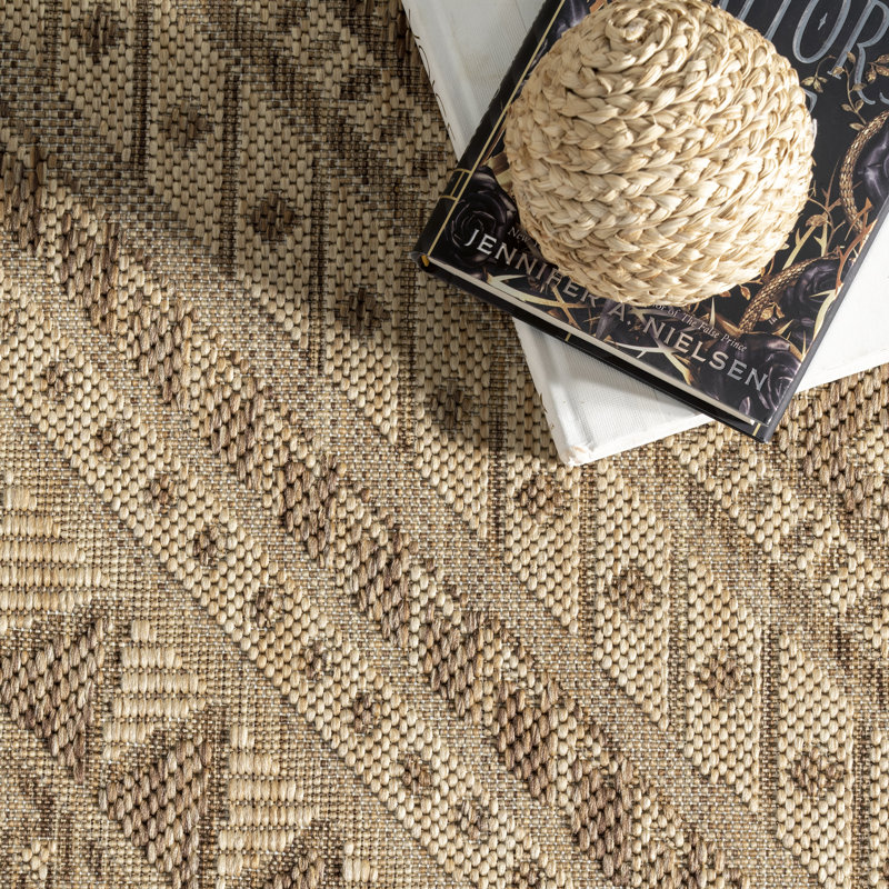 Southwestern Indoor / Outdoor Area Rug, Rectangle 244 x 305cm