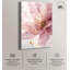 Art floral élégant en acrylique rose et doré par Art Remedy, prêt à être accroché-919179235