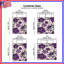 Édredon à motif floral mauve-128697481