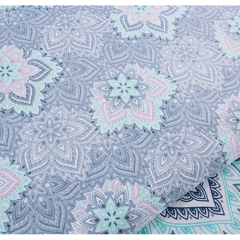 Ensemble de housse de couette réversible en microfibre 3 pièces Djordje, Housse de couette très grand + 2 très grandes ta
