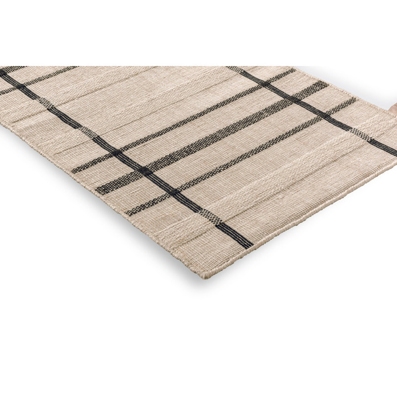 Line Flatweave Striped Area Rug, Runner 2'4" x 9'10"