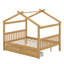Full Size House Bed: Solid Wood Frame & Storage Drawers-262967111