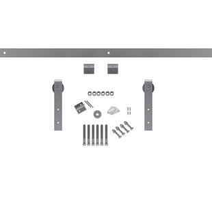 Ensemble de quincaillerie de porte de grange de qualité supérieure avec rail pour portes 1 3/8 po Premium