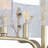 Mohni 4 Light Semi-Flush with Hammered Water Glass-1868937301