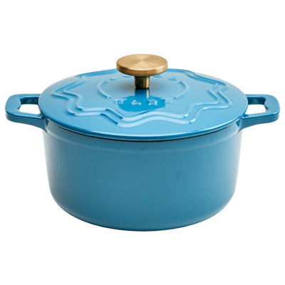 Judgeware Enamelled  Cast Iron, 20cm Casserole, 3.5L, Mushroom
