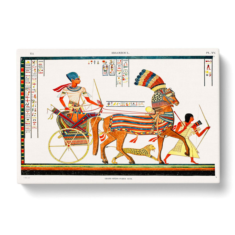 The Great Speos by J.F. Champollion - Wrapped Canvas Painting, 60cm H x 91cm W x 3cm D