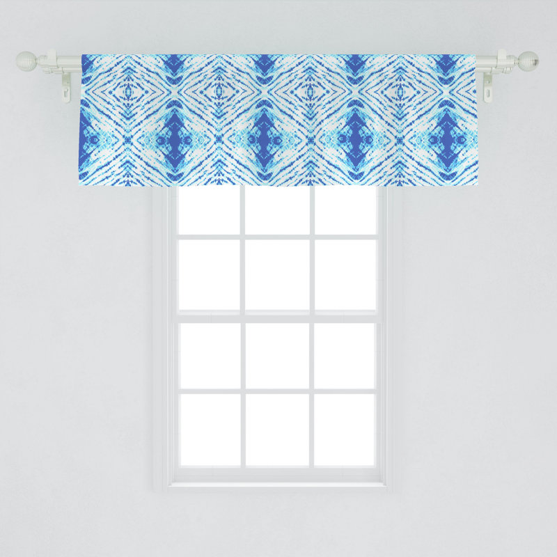 Geometric Tailored Window Valance