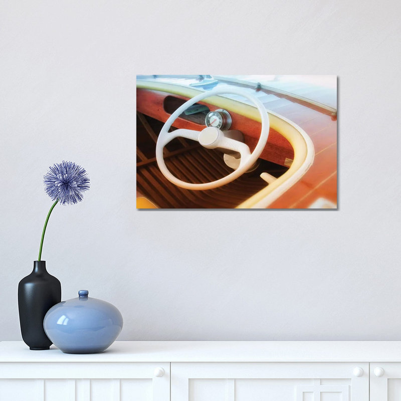 Vintage Speed Boat by Savanah Plank - Wrapped Canvas Print, 30.48cm H x 45.72cm W x 1.91cm D