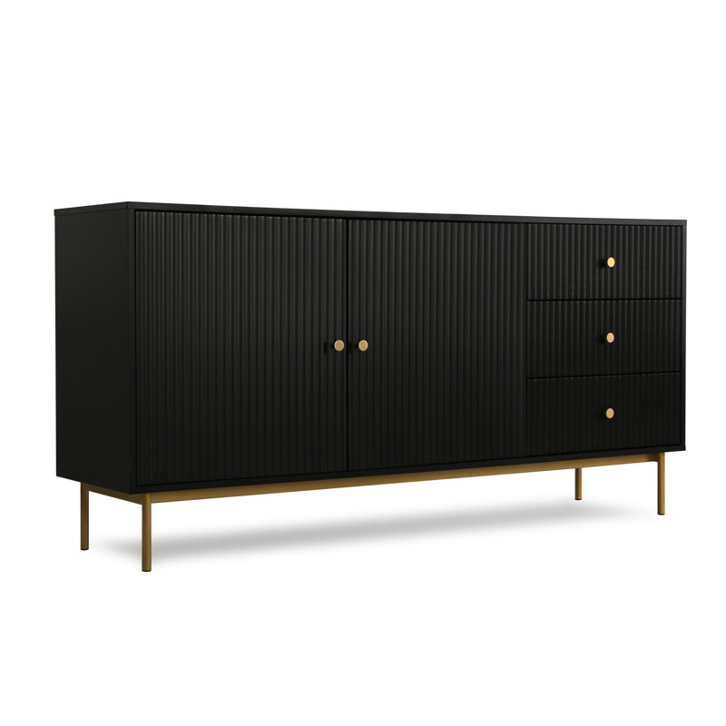 Aiten 160cm Sideboard, Black
