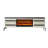 Modern minimalist solid wood electric decorative fireplace with simulated fire