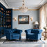 Ensemble de 2 fauteuils d'appoint Chesterfield Fynlie en velours capitonné de 115 cm (45,2 po), style moderne du milieu du siècle.