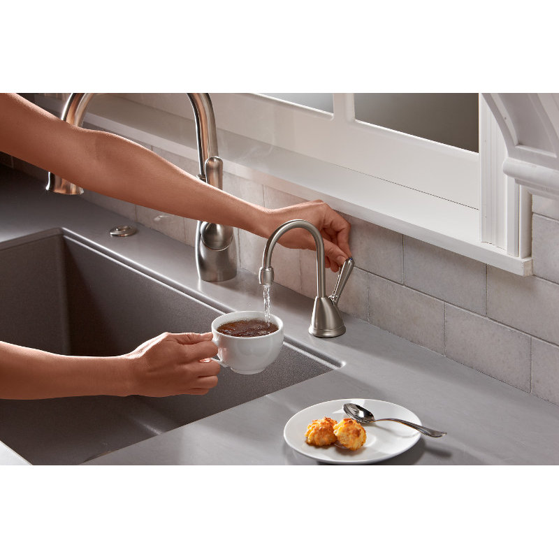 Hot & Cold Water Dispenser, Satin Nickel